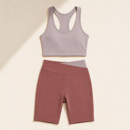 Women's sleeveless pullover sports suit with moisture-wicking function - view 2