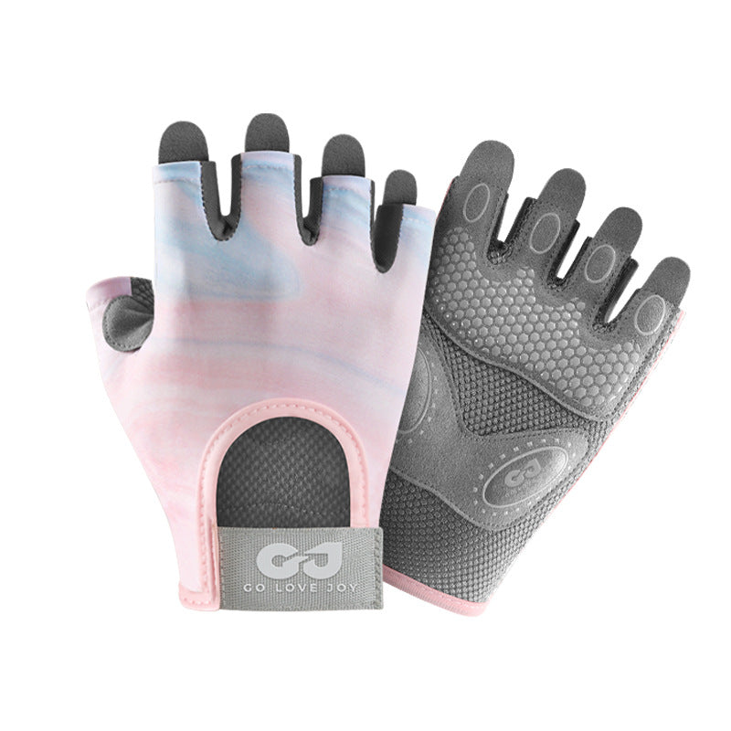 Outdoor Cycling Sports Gloves for Women Yoga Training Bicycle Equipment Non-Slip Silicone Shock-Absorbing Fitness Half-Finger Gloves for Men - image 5