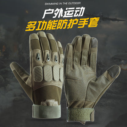 Outdoor Tactical Gloves Spring and Autumn Finger Gloves for Men and Women Riding Sports Rock Climbing Training Wear-resistant Non-slip Durable AB - image 1
