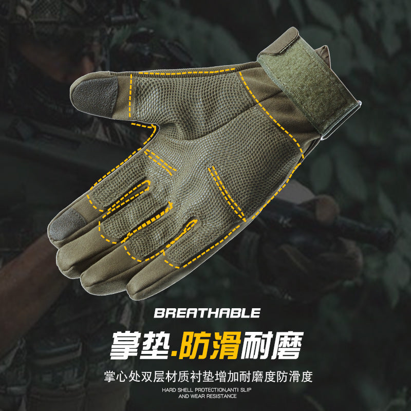 Outdoor Tactical Gloves Spring and Autumn Finger Gloves for Men and Women Riding Sports Rock Climbing Training Wear-resistant Non-slip Durable AB - image 3