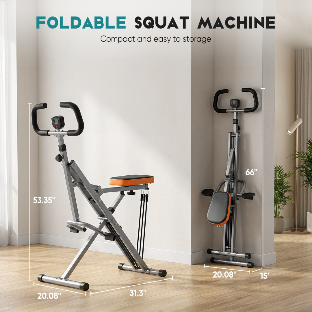 Compact Squat & Row Training Machine