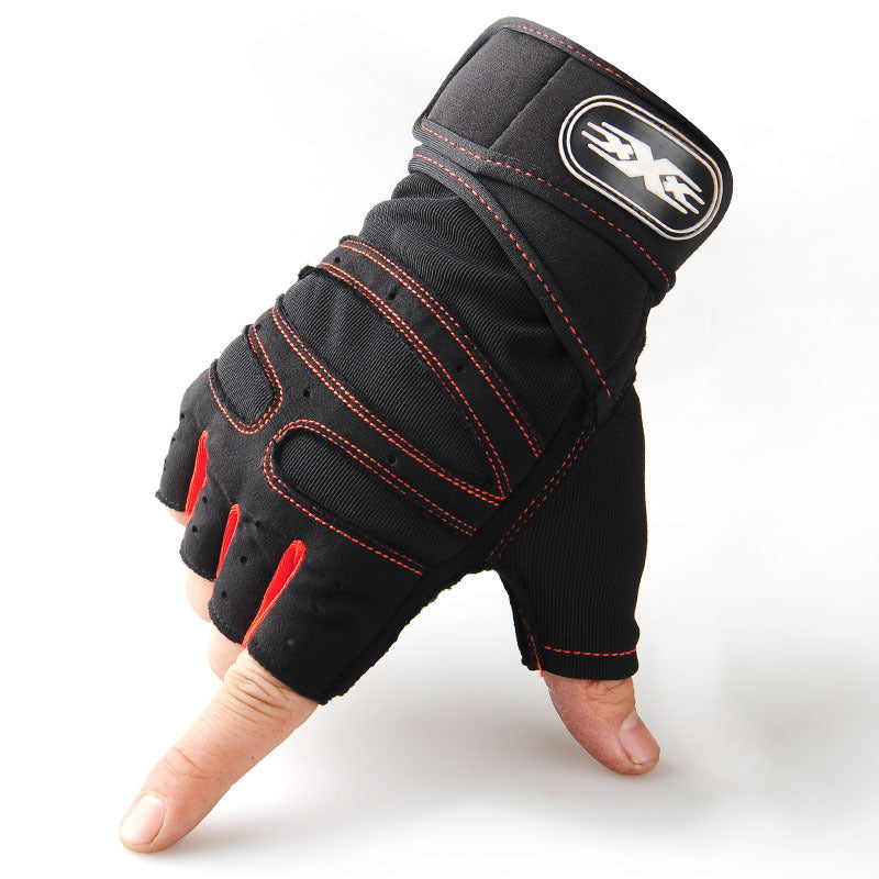 Pull-Up Extended Fitness Half-Finger Gloves Men's Weightlifting Tactical Wrist Guards Wear-Resistant Horizontal Bar Anti-Wear Women's Summer Sports Export - image 5