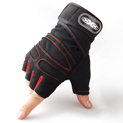 Pull-Up Extended Fitness Half-Finger Gloves Men's Weightlifting Tactical Wrist Guards Wear-Resistant Horizontal Bar Anti-Wear Women's Summer Sports Export - image 5