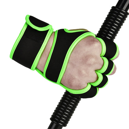 Fitness Gloves Men's and Women's Wrist Bracers Anti-slip Wear-resistant Horizontal Bar Weightlifting Outdoor Sports Plus Wristband Training Gloves - image 3