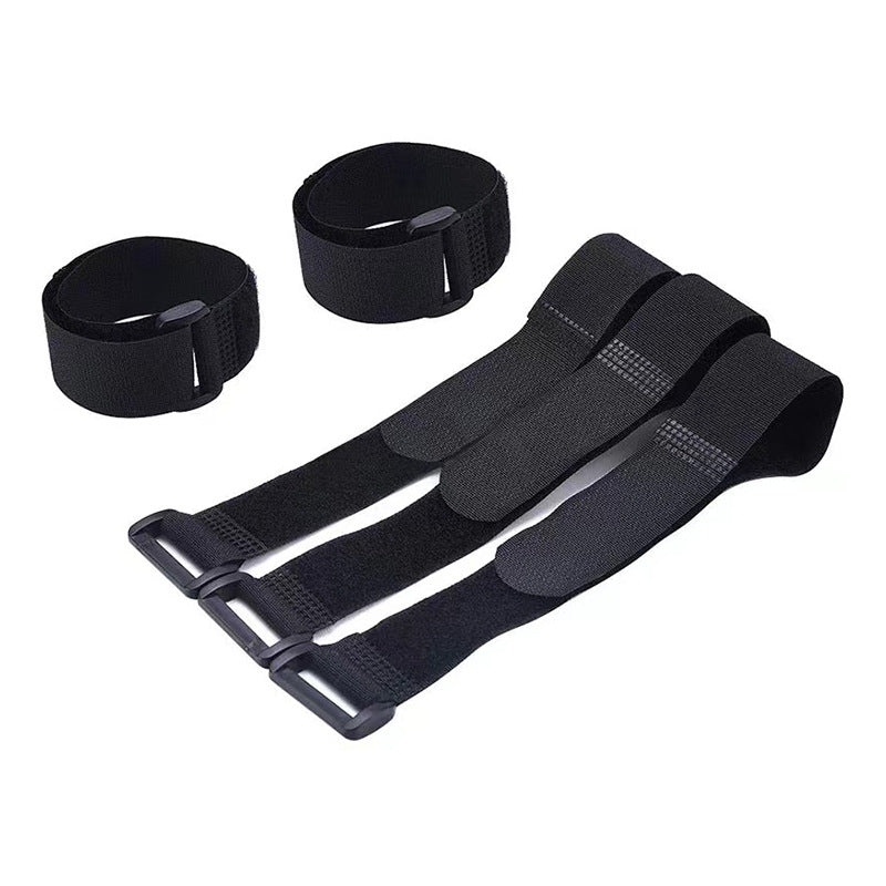 Factory spot supply of various styles Velcro cable tie self-adhesive plastic buckle fixed yoga goods can be printed LOGO - image 5