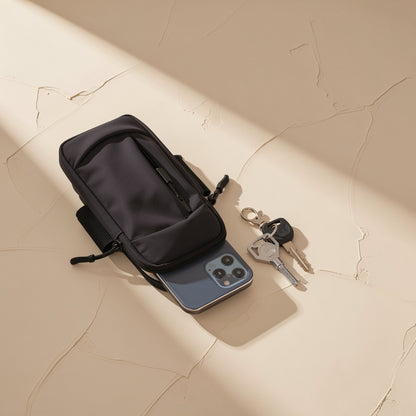 PU phone arm bag with a solid-color design - view 3