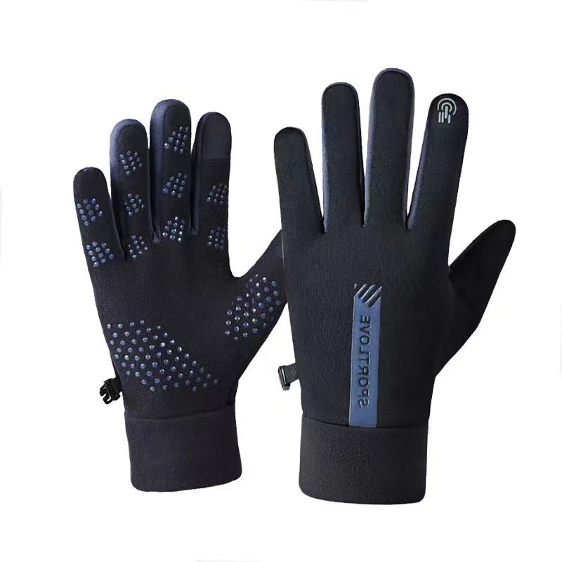 Autumn and winter days outdoor sports warm gloves men's and women's cycling couples cycling driving touch screen finger fitness gloves - image 5