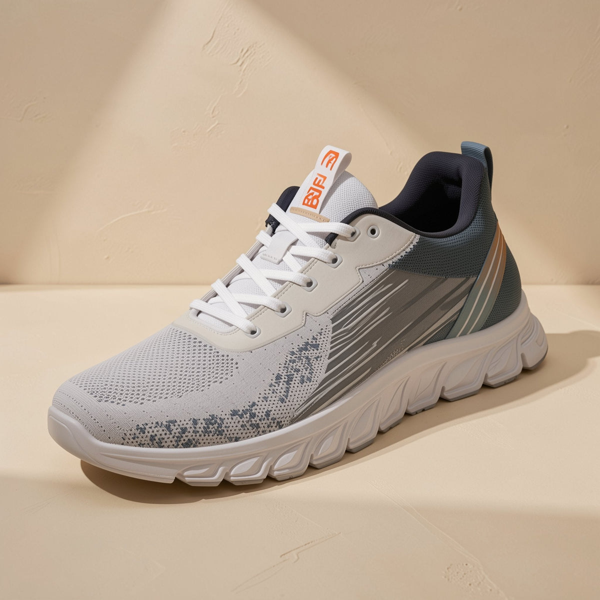 Men's low-side running shoes with a polyester upper, mesh interior, and PVC sole - view 5
