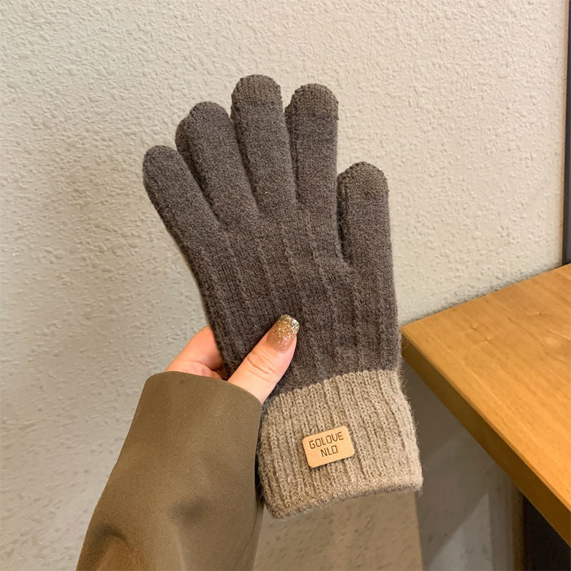 Winter Warm Gloves with Velvet Lining and Thickened Protection Against Cold and Sun, Cycling Gloves for Men and Women, Touch Screen Sports and Fitness Gloves - image 1