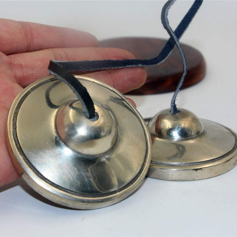 Fidelity Nepal Handmade Ringing Copper Bell Bell Bell Copper Pulling Ding Xia Bell Ding Dang Yoga Supplies Clock - image 1