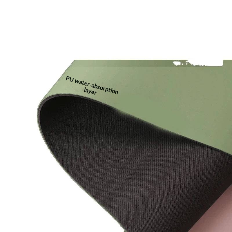 Non-Slip Yoga Mat with Sweat-Wicking Fabric