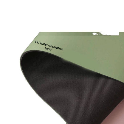 Non-Slip Yoga Mat with Sweat-Wicking Fabric