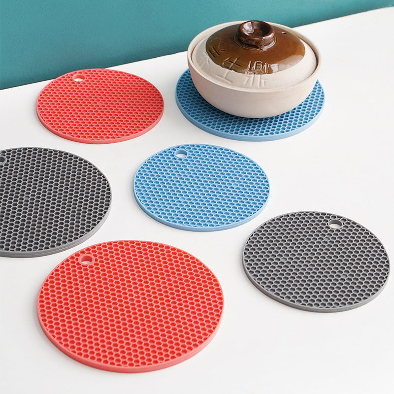 Silicone Placemats, Anti-Scalding Pot Mats, Bowl Mats, Coasters, Plate Mats, Household Dining Table Insulation Mats, High Temperature Resistance - image 2