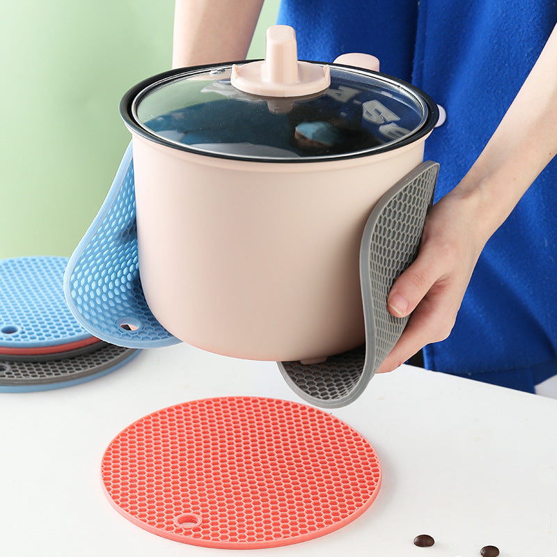 Silicone Placemats, Anti-Scalding Pot Mats, Bowl Mats, Coasters, Plate Mats, Household Dining Table Insulation Mats, High Temperature Resistance - image 3