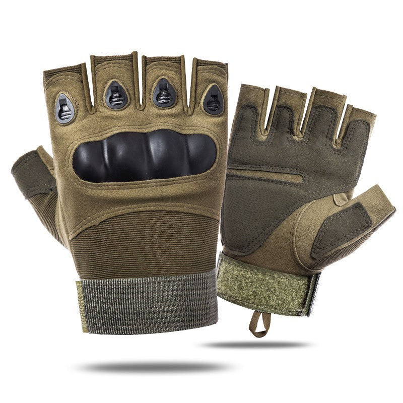 Half-finger Tactical Gloves Men's Outdoor Cycling Sports Non-slip Wear-resistant Mountaineering Fitness Training Five-finger Gloves - image 4