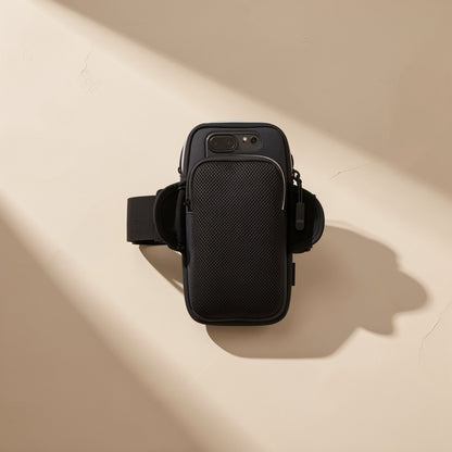Plaid mobile phone arm bag with nylon lining and waterproof function - view 4
