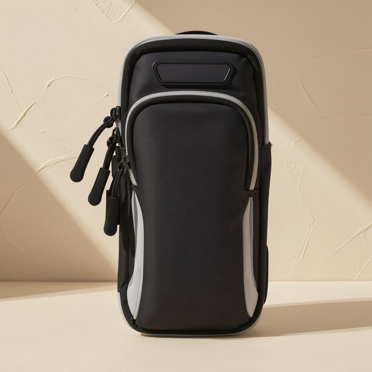Plaid mobile phone arm bag with nylon lining and waterproof function - view 5