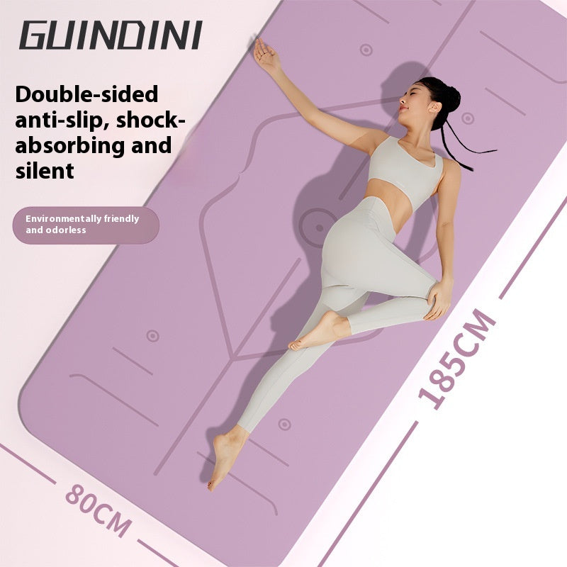 Home Yoga Mat Body Line TPE Anti-skid Shock Absorption