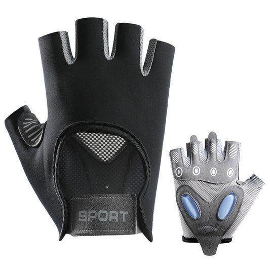 New Style Cycling Gloves, Non-Slip Protective Bicycle Gloves, Fingerless, Breathable, Outdoor Sports, Cross-Border Foreign Trade Fitness Gloves - image 2