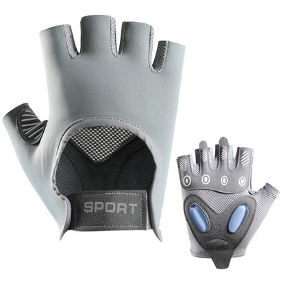 New Style Cycling Gloves, Non-Slip Protective Bicycle Gloves, Fingerless, Breathable, Outdoor Sports, Cross-Border Foreign Trade Fitness Gloves - image 3