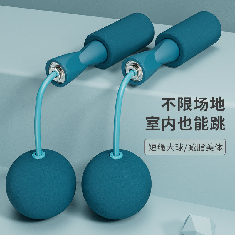 Dual-purpose cordless ball skipping rope load double bearing cordless skipping rope indoor training fitness material steel wire skipping rope - image 1