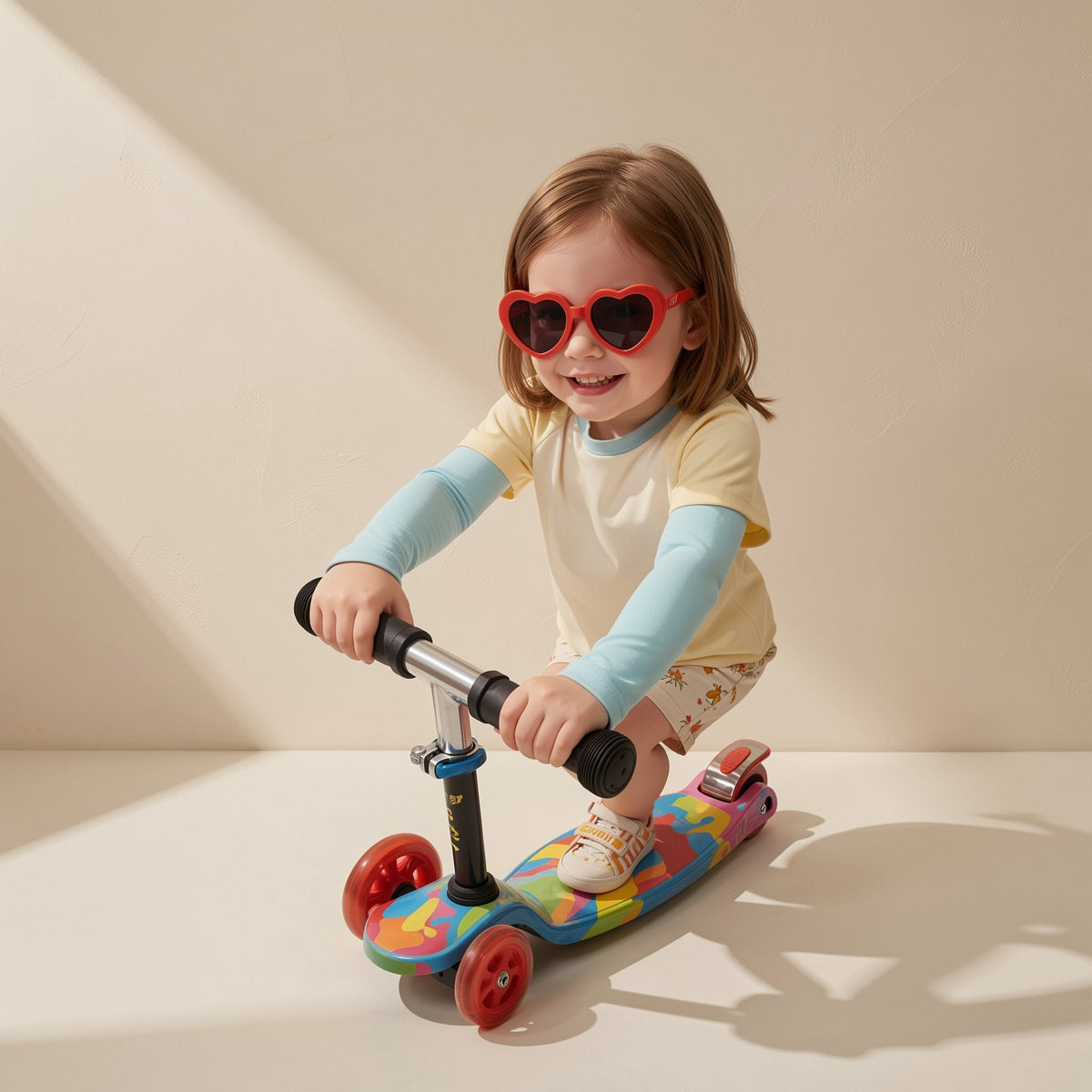Children's solid-color polyester outdoor arm sleeves