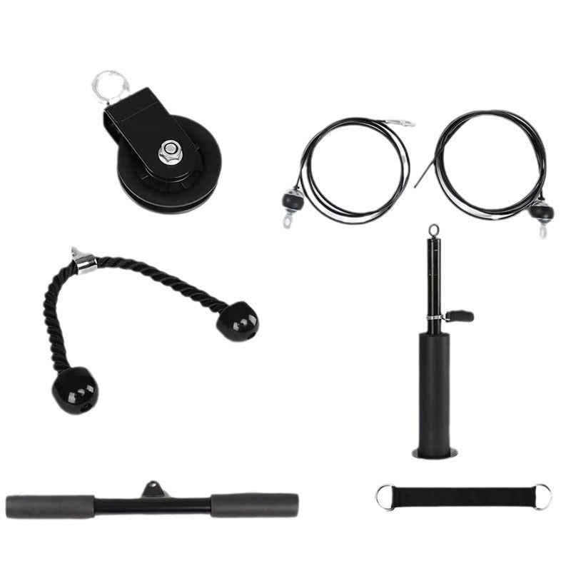 Homemade Fitness Equipment Modification Accessories DIY Household High Pull-Down Bird Equipment Pulley Wire Rope Bell Holder - image 5