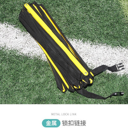 Fixed Agility Ladder Rope Ladder Physical Fitness Soft Ladder Football Training Jump Grids Ladder Pace Training Ladder Basketball Equipment Can Be Spliced - image 4