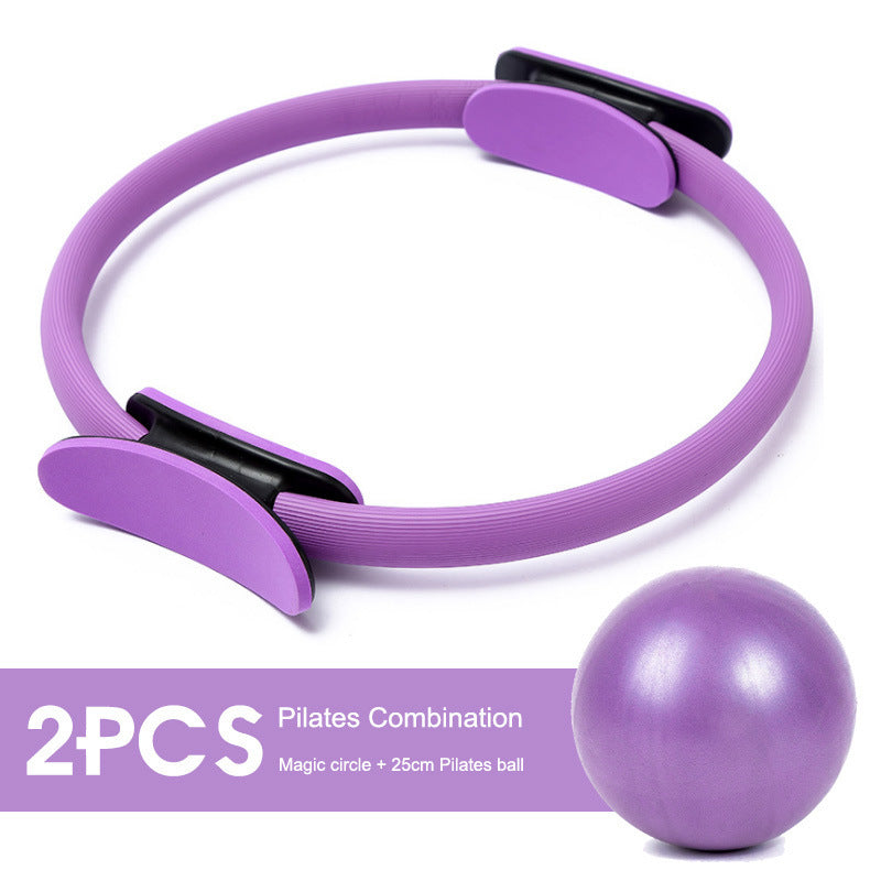 Pilates Circle Five-Piece Set Stretch Auxiliary Belt Latex Tension Belt 25cm Yoga Tube Ball Yoga Ring Combination - image 5