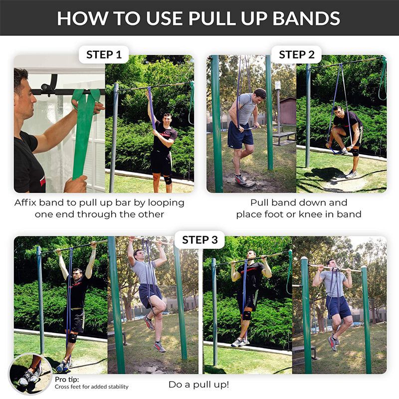 Fitness elastic belt pull-up resistance belt strength training elastic rope men's and women's yoga stretch auxiliary tension belt - image 3