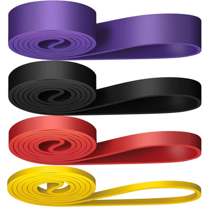 Fitness elastic belt pull-up resistance belt strength training elastic rope men's and women's yoga stretch auxiliary tension belt - image 5