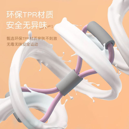 8-character tension device Women's Open shoulder open back tension rope elastic belt home fitness yoga equipment eight-character back training artifact - image 2