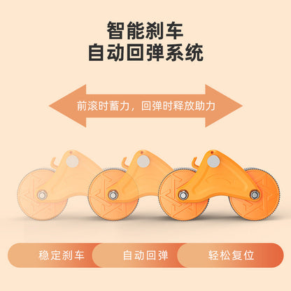 Abdominal Wheel Automatic Rebound Exercise Abdominal Muscle Training Artifact Abdominal Tinting and Abdominal Rolling Wheel Fitness Equipment for Men and Women - image 2