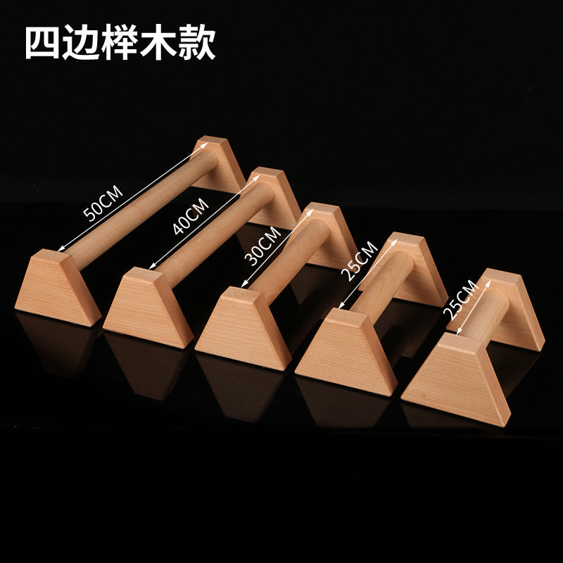 Push-up Bracket Wooden Russian Stand-up Stand Inverted Stand Solid Wood Russian Fitness Equipment Beech Export Boutique - image 2