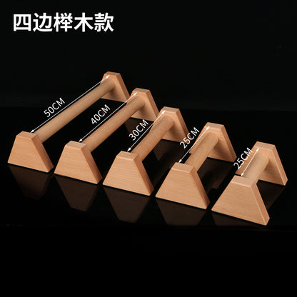 Push-up Bracket Wooden Russian Stand-up Stand Inverted Stand Solid Wood Russian Fitness Equipment Beech Export Boutique - image 2