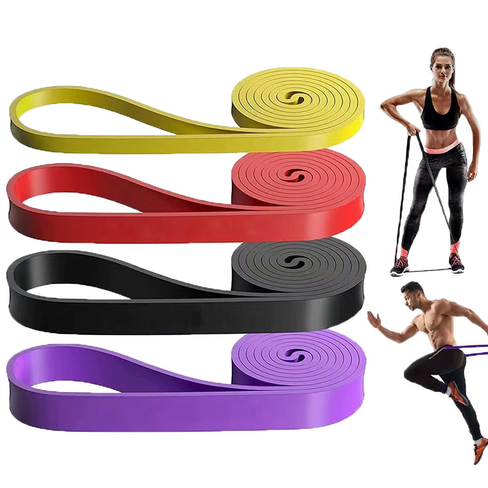 Manufacturer Yoga Fitness Resistance Band Tension Band Tension Rope Hanging Elastic Rope Strength Training Belt Tpe Material - image 1