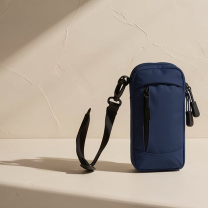 Solid-color PU phone arm bag with polyester-cotton lining - view 4