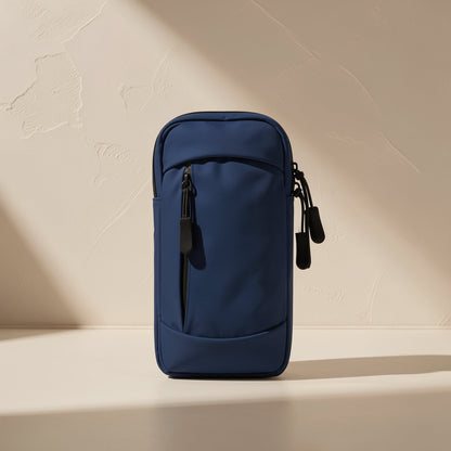 Solid-color PU phone arm bag with polyester-cotton lining - view 5