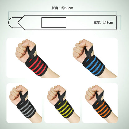Ready-Made Strength Straps, Wrist Guards, Sports Elastic Wrist Guards, Fitness Weightlifting Bodybuilding Wrap Braces, Booster Belts - image 3