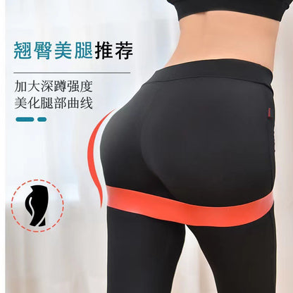 Factory Yoga Stretch Belt Fitness Female Male Stretch Belt Open Shoulder Training Hip Stretch Resistance Belt - image 2