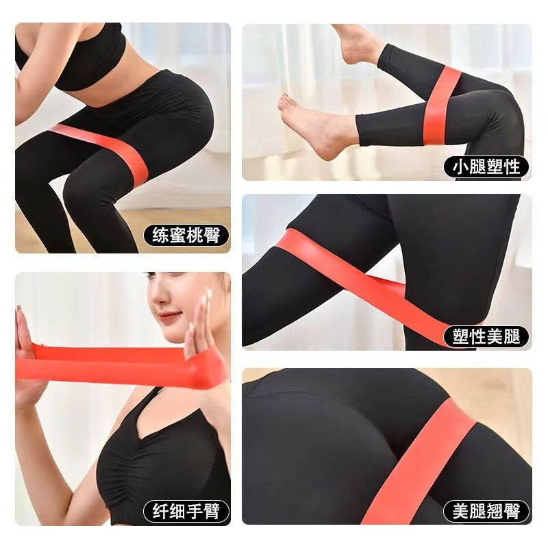 Factory Yoga Stretch Belt Fitness Female Male Stretch Belt Open Shoulder Training Hip Stretch Resistance Belt - image 3