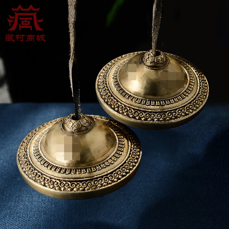 Handmade Bells Nepal Copper Carved Ethnic Percussion Instruments Bells Bells Bells Yoga Meditation Bells Bells Cymbals Supplies - image 1