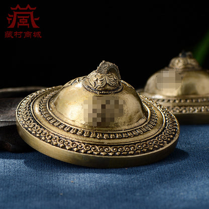 Handmade Bells Nepal Copper Carved Ethnic Percussion Instruments Bells Bells Bells Yoga Meditation Bells Bells Cymbals Supplies - image 4