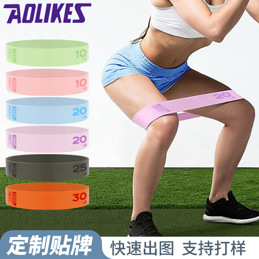 Aolikes Yoga Latex Tension Band Hip Lifting Leg Training Tension Ring Fitness Shaping Leg Sports Core Strength - image 1