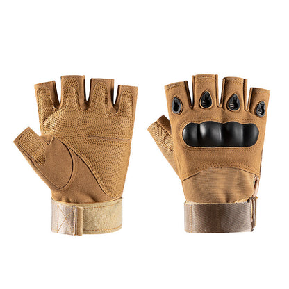 Tactical Half-Finger Gloves for Men, Outdoor Cycling, Non-Slip, Wear-Resistant, Mountaineering, Fitness Training, Hard-Shell Gloves - image 4