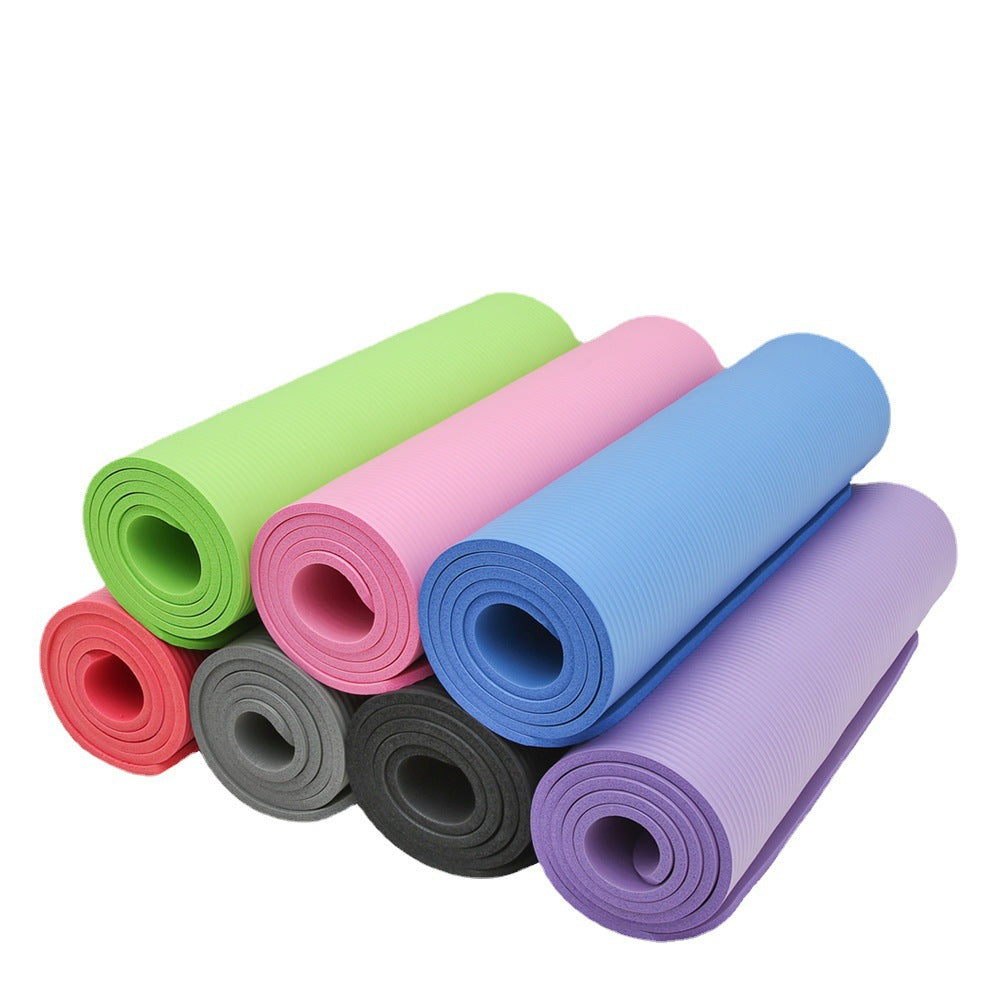 Yoga Mat Quiet Shock Absorbing Non-slip Dance Mat Home Sports Fitness Rope Skipping Mat Thickened and Widened Yoga Jumping Mat - image 2