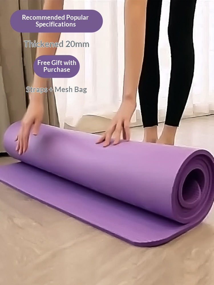 Yoga Mat For Beginners Non-Slip Shock-Absorbing