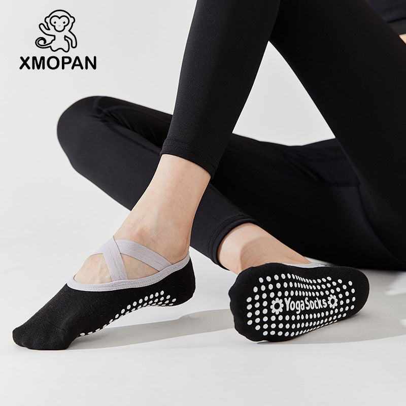 Yoga Socks Women Socks Cotton Professional Non-slip Silicone Indoor Fitness Dancing Beginner Pilates Sports Socks - image 2