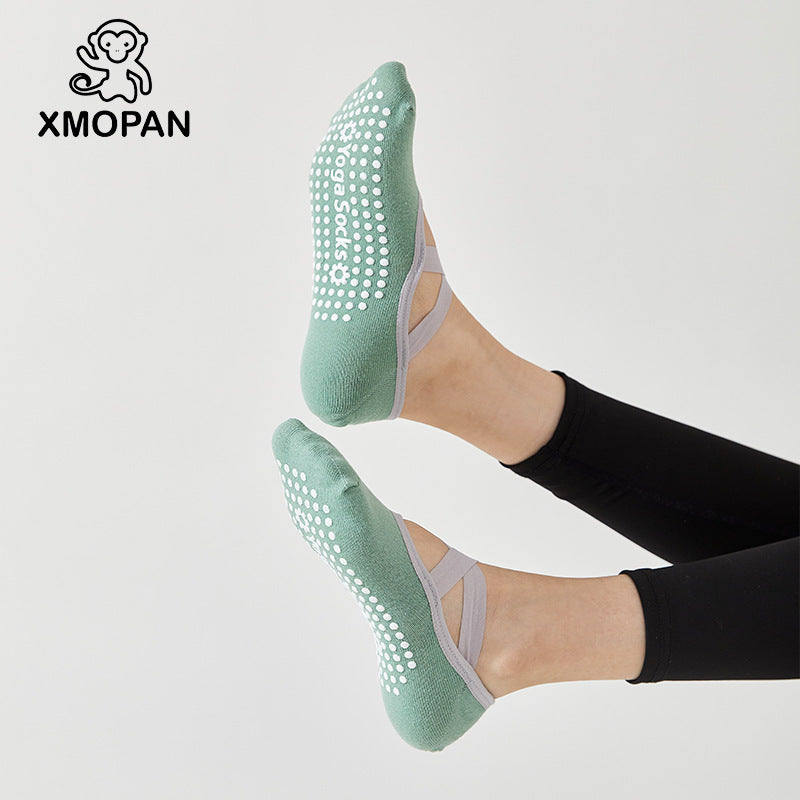 Yoga Socks Women Socks Cotton Professional Non-slip Silicone Indoor Fitness Dancing Beginner Pilates Sports Socks - image 4