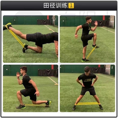 Football Basketball Yoga Stretch Belt Fitness Men and Women Core Strength Training Resistance Belt Tension Rope Back Stretch Rope - image 3